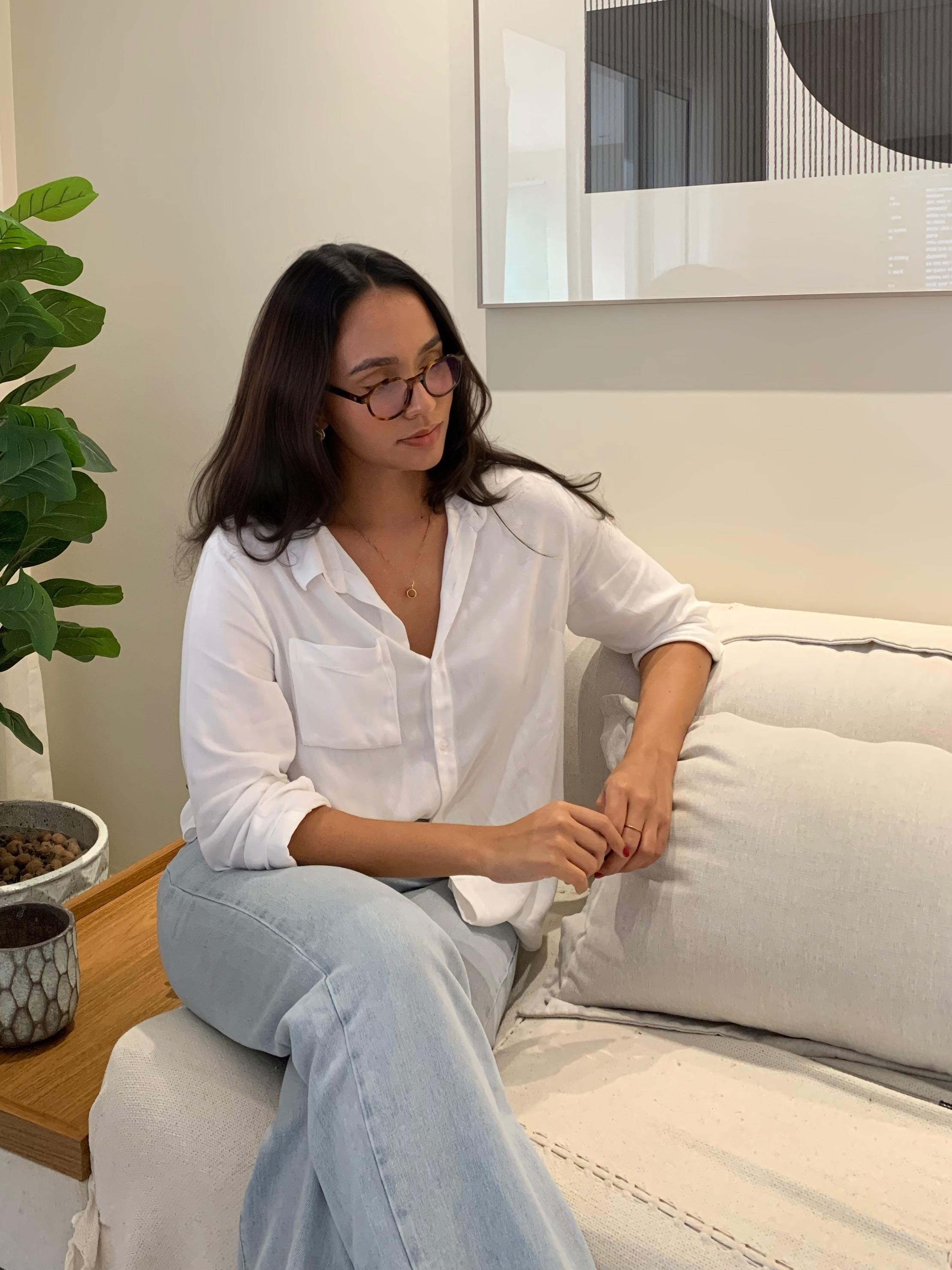 Flávia Guimarães em atendimento